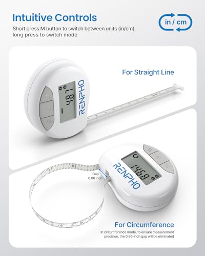 RENPHO Smart Tape Measure, Body Measuring Tape for Weight Loss - FORMULA TRIM